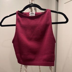 Maroon Cotton on Tank